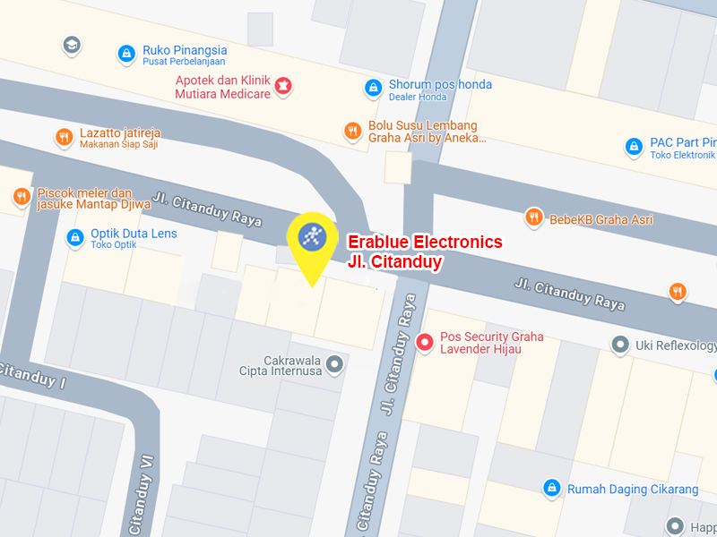 Peta ke toko EraBlue di  Jalan Citanduy Raya, Blok P1 No. 10 RT 001, RW 015, terletak di Kel/Desa Simpangan, Kecamatan Cikarang Utara, Kabupaten Bekasi, Provinsi Jawa Barat